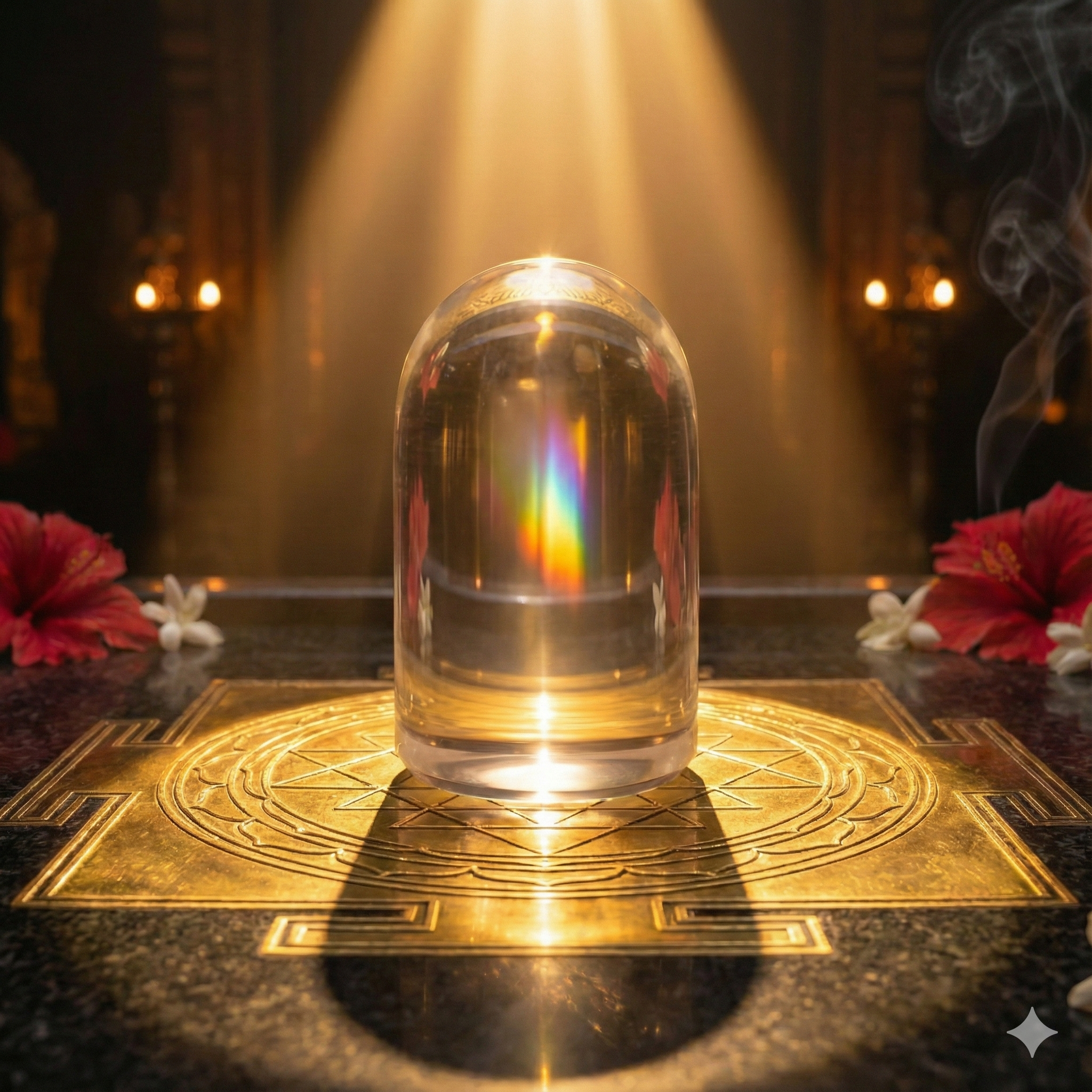 Special Sree Chakra Shakti Spatika Lingam